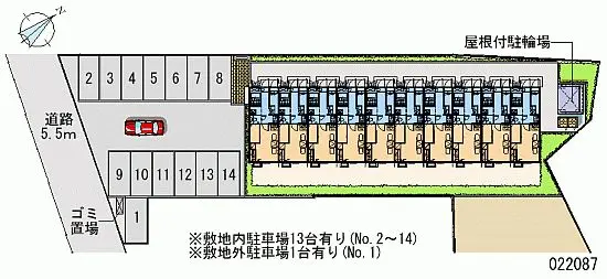 鶴岡市山王町 月極駐車場